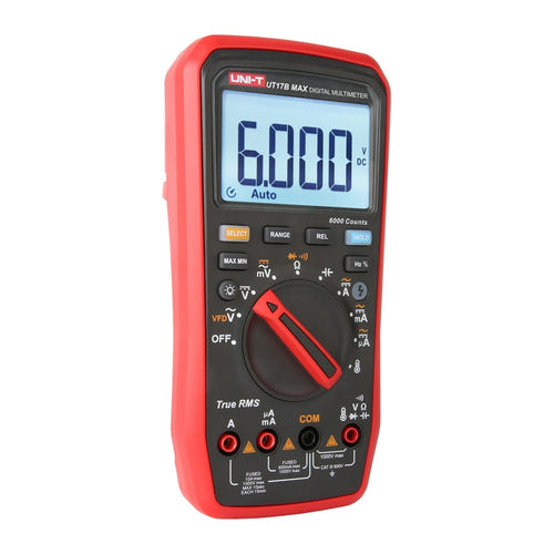 UNI-T UT17B MAX - Multimètre numérique True RMS avec température (sonde K) : mesure température
