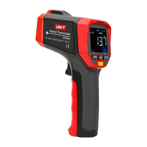 UNI-T UT303A+ - Thermomètre infrarouge (-32 à 800 °C, 30:1) : longue portée