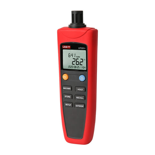 UNI-T UT331+ - Thermo-hygromètre de précision (-20 à 70 °C, ±0,5 °C) : écran LCD rétroéclairé