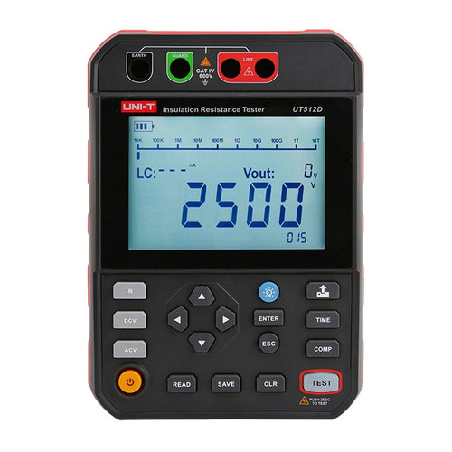 UNI-T UT512D - Testeur d'isolement haute tension (jusqu'à 2500 V)