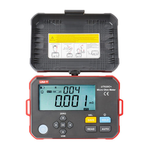 UNI-T UT620C+ - Microhmmètre numérique de précision : écran LCD rétroéclairé