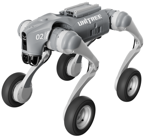 UNITREE Go2-W U1 - robot quadrupède à roues pour l'inspection et le développement - visuel 1