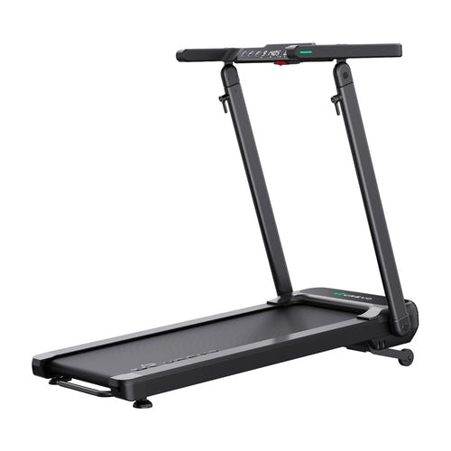 UREVO Foldi 3S Smart - Tapis de course pliable avec plan de travail réglable, noir : pente automatique