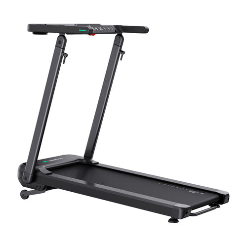 UREVO Foldi 3S Smart - Tapis de course pliable avec plan de travail réglable, noir : relevé