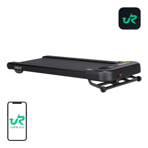 UREVO Spacewalk 3S - Tapis de course pliable à inclinaison automatique 9 niveaux, noir