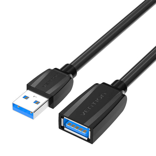 Vention VAS-A45-B150 - Rallonge USB 3.0 mâle vers femelle 1,5 m : câble rallonge USB 3 0 Vention noir