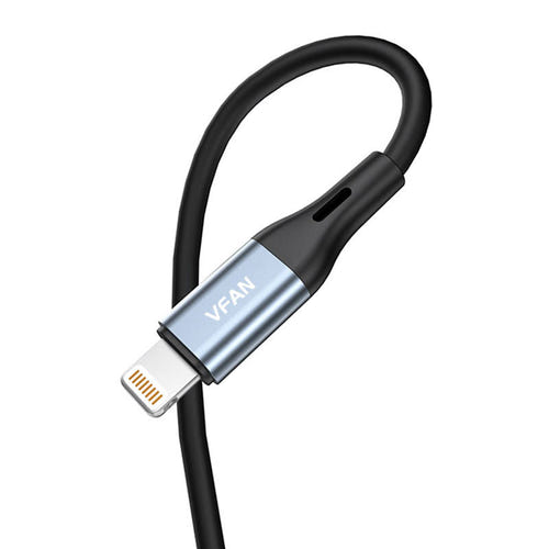 Vipfan L05 - Câble Lightning vers mini-jack 3,5 mm gris 1 m : connecteur Lightning vipfan l05