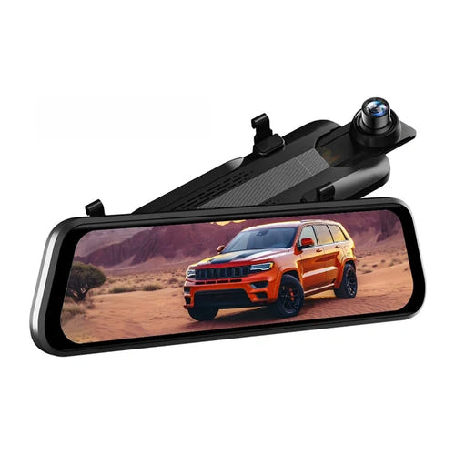 WOLFBOX G930 - Rétroviseur caméra 4K avant et 1080p arrière, écran tactile 10 pouces, GPS et Wi-Fi - visuel 1