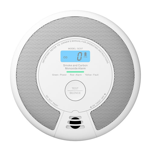 X-Sense SC07 - Détecteur de fumée et de monoxyde de carbone avec écran LCD - visuel 1