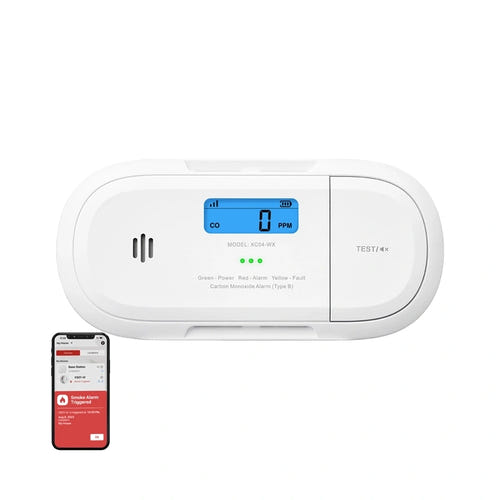 X-Sense XC04-WX - détecteur de monoxyde de carbone Wi-Fi avec écran LCD : face