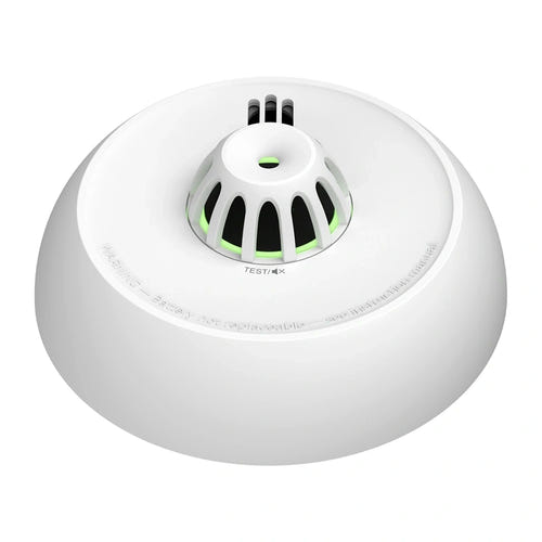 X-Sense XH02-M Link+ Pro - Détecteur de chaleur sans fil interconnectable : bouton test et silence