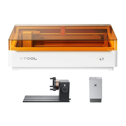 XTOOL M2 Deluxe 20W - Graveur laser, CMYK et rotatif inclus : vue face