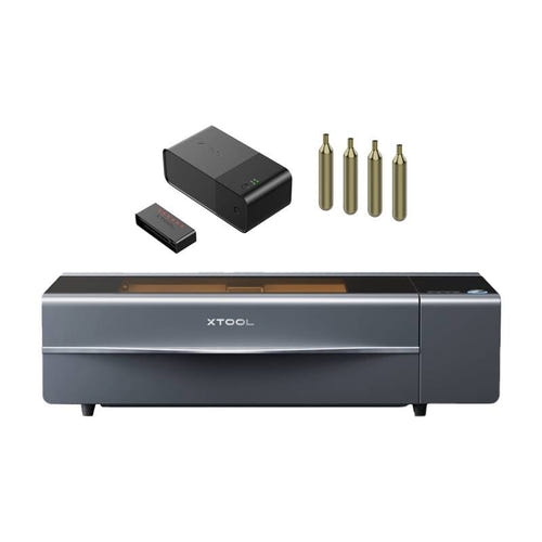 xTool P2S - graveur laser CO2 55 W (gris) : vue détail
