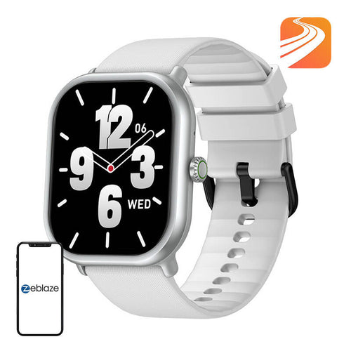 Zeblaze GTS 3 Pro - Montre connectée AMOLED 1,97 pouce blanche : cadran