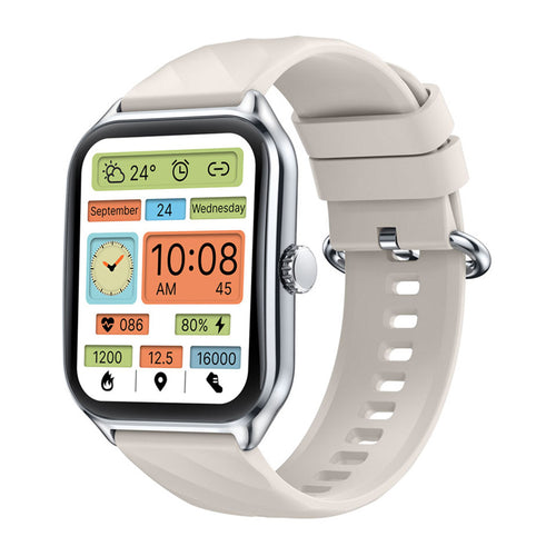 Zeblaze GTS 4 - Montre connectée AMOLED 1,94 pouce argentée : argent cadran