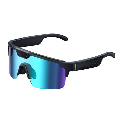 Zeblaze Q01 - Lunettes de sport connectées IA à verres bleus