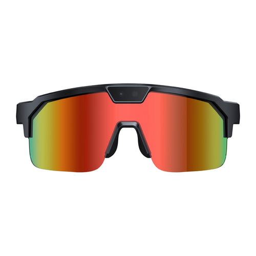 Zeblaze Q01 - Lunettes de sport connectées IA à verres orange : profil monture