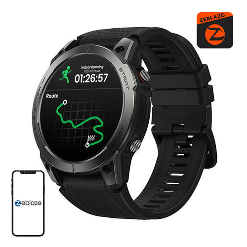 Zeblaze Stratos 3 Pro - Montre connectée GPS AMOLED noire : cadran
