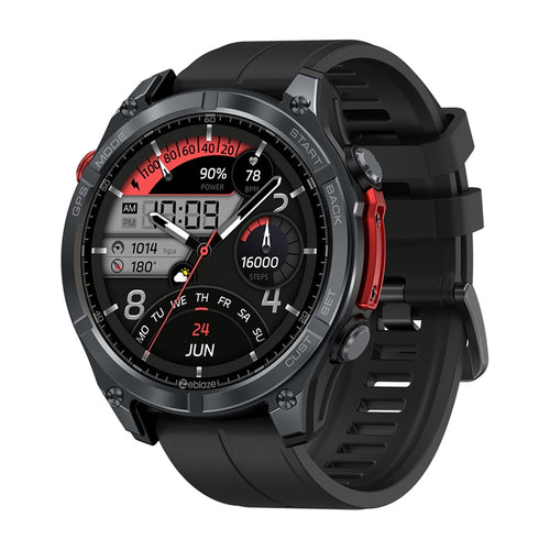Zeblaze Stratos 4 - Montre connectée GPS norme militaire noire : cadran