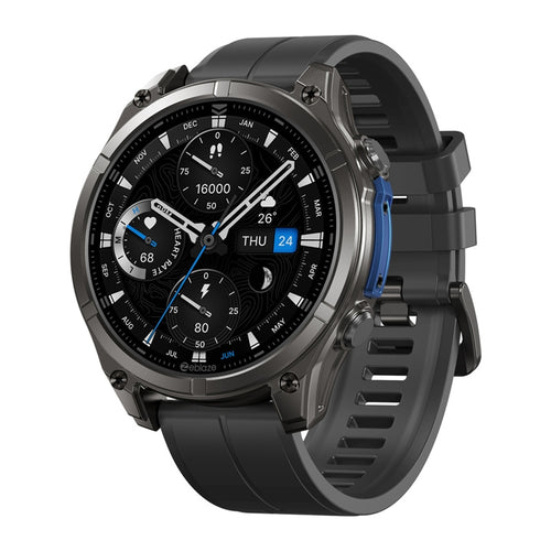 Zeblaze Vibe 8 Abyss - Montre connectée baroudeuse 5 ATM noire : face