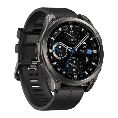 Zeblaze Vibe 8 Abyss - Montre connectée baroudeuse 5 ATM noire : profil acier