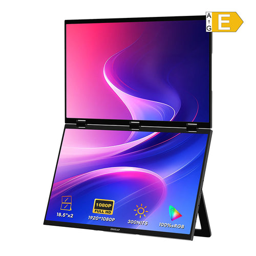Zeuslap Z18W - Double écran portable pliable 18,5 pouces