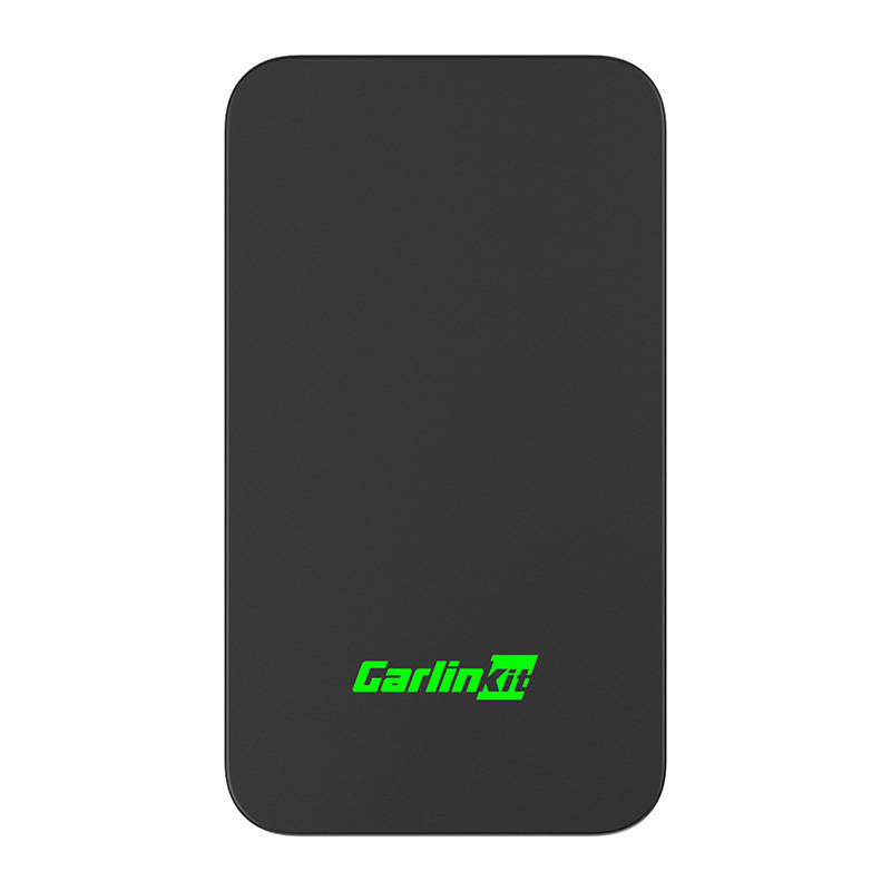 Adaptateur CarPlay et Android Auto sans fil noir Carlinkit 2AIR avec ses deux câbles