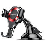 Baseus Osculum - Support smartphone gravitationnel pour voiture (noir et rouge) : support de voiture Baseus Osculum noir et rouge