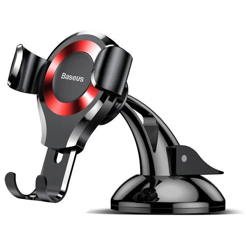 Baseus Osculum - Support smartphone gravitationnel pour voiture (noir et rouge) : support de voiture Baseus Osculum noir et rouge