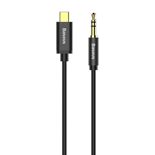 Baseus Yiven - Câble audio USB-C vers mini-jack 3,5 mm, 1,2 m (noir) : câble audio Baseus Yiven USB-C vers jack noir