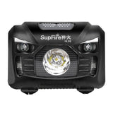 Superfire HL06 - Lampe frontale 500 lm à capteur sans contact : capteur d'allumage sans contact