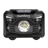 Superfire HL06 - Lampe frontale 500 lm à capteur sans contact : capteur d'allumage sans contact