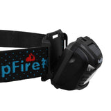 Superfire HL06 - Lampe frontale 500 lm à capteur sans contact : port de charge micro USB