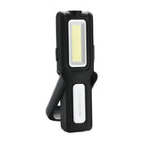 Superfire G12 - Lampe d'atelier 566 lm avec écran et aimants : bandeau COB latéral allumé