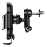 Baseus Light Electric - Support voiture avec charge à induction 15 W (noir) : mâchoires siliconées et capteur infrarouge
