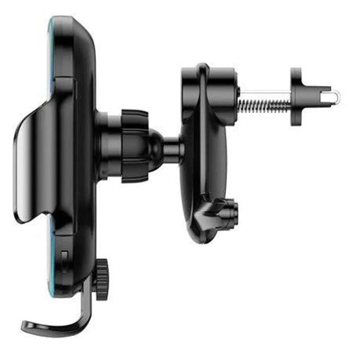 Baseus Light Electric - Support voiture avec charge à induction 15 W (noir) : mâchoires siliconées et capteur infrarouge