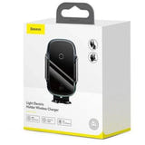 Baseus Light Electric - Support voiture avec charge à induction 15 W (noir) : support Light Electric, autre vue