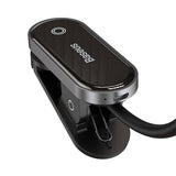 Baseus Comfort Reading - Lampe à pince rechargeable 4000 K (gris foncé) : bandeau tactile de réglage