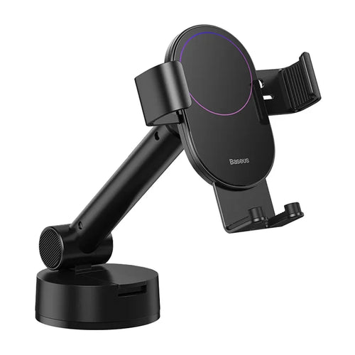 Baseus Simplism - Support voiture gravitationnel à ventouse, bras 16 cm (noir) : support voiture Baseus Simplism noir