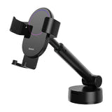Baseus Simplism - Support voiture gravitationnel à ventouse, bras 16 cm (noir) : bras télescopique déployé