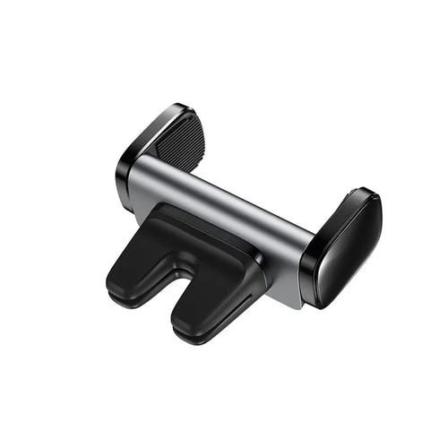 Baseus Steel Cannon - Support smartphone pour grille d'aération (noir) : double pince en acier gainée de silicone