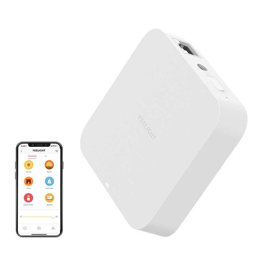Yeelight Mesh Gateway - Passerelle BLE Mesh Wi-Fi et LAN (blanche) : passerelle Yeelight Mesh Gateway blanche vue d'ensemble