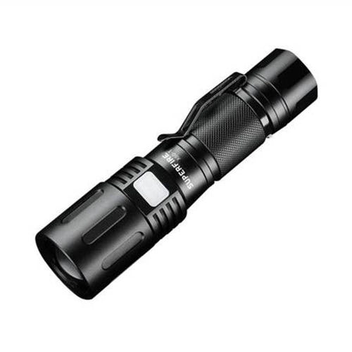 Superfire X60-T - Lampe torche rechargeable 1500 lm, portée 300 m : large lentille de concentration du faisceau
