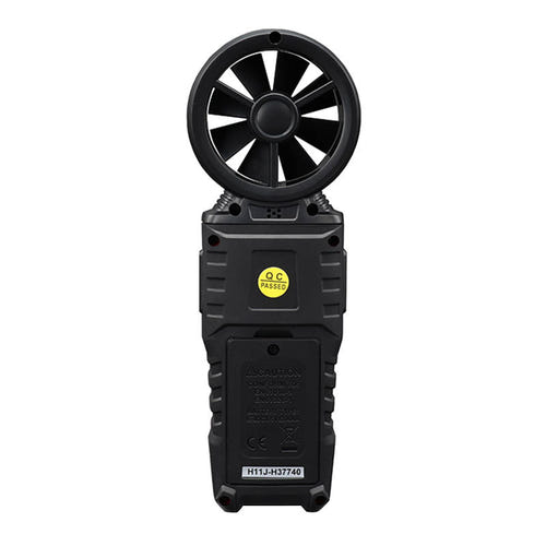 Habotest HT625B - Anémomètre numérique USB à écran couleur : rotor à 8 pales de mesure de vitesse d'air