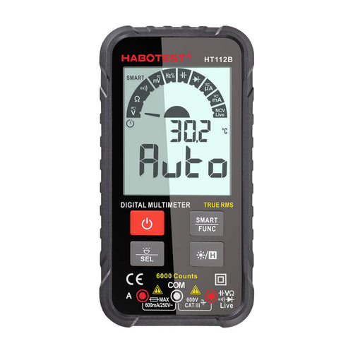 Habotest HT112B - Multimètre numérique True RMS 6000 points : multimètre Habotest HT112B vu d'ensemble