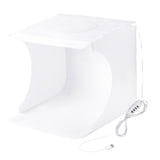 Puluz PU5023 - Mini studio photo LED 23 cm avec 6 fonds : mini studio photo Puluz 23 cm ouvert et éclairé