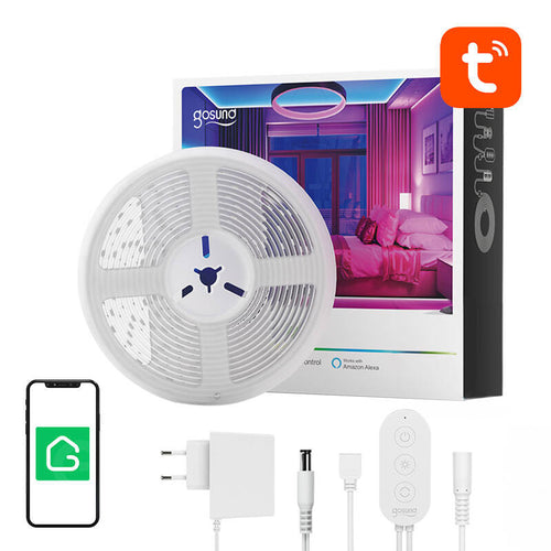 Gosund SL2 - Ruban LED connecté RGB Wi-Fi 5 m (Tuya) : ruban LED Gosund SL2, vue d'ensemble