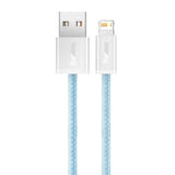 Baseus Dynamic - Câble USB-A vers Lightning 2,4 A, 1 m (bleu) : connecteur USB-A du câble