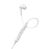 Baseus Encok C17 - Écouteurs filaires USB-C (blancs) : télécommande à trois touches