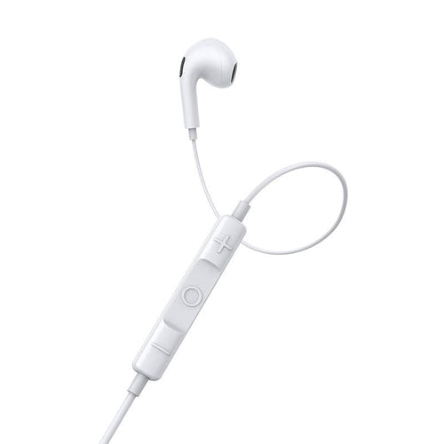 Baseus Encok C17 - Écouteurs filaires USB-C (blancs) : télécommande à trois touches